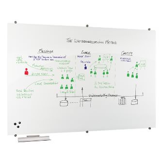 Classroom Technology - Visionary Magnetic Frosted Glass Markerboard