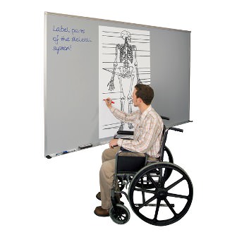 Classroom Technology - Wheelchair-Accessible Projection Markerboard