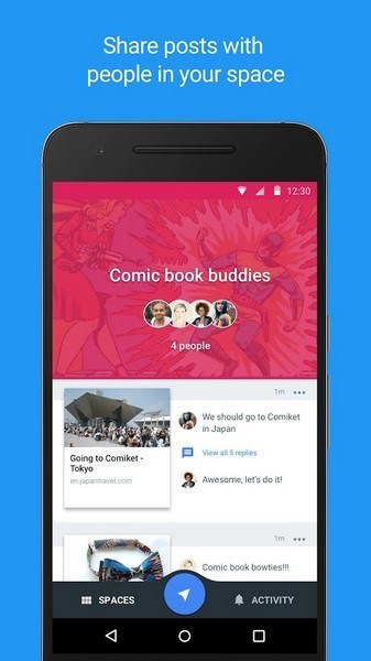 Spaces-Small-group-sharing-app