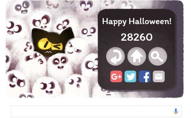 Did you Play Google’s New Addictive Game Doodle for Halloween?